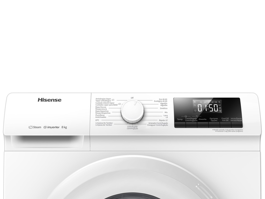 Lavadora HISENSE 8 KG