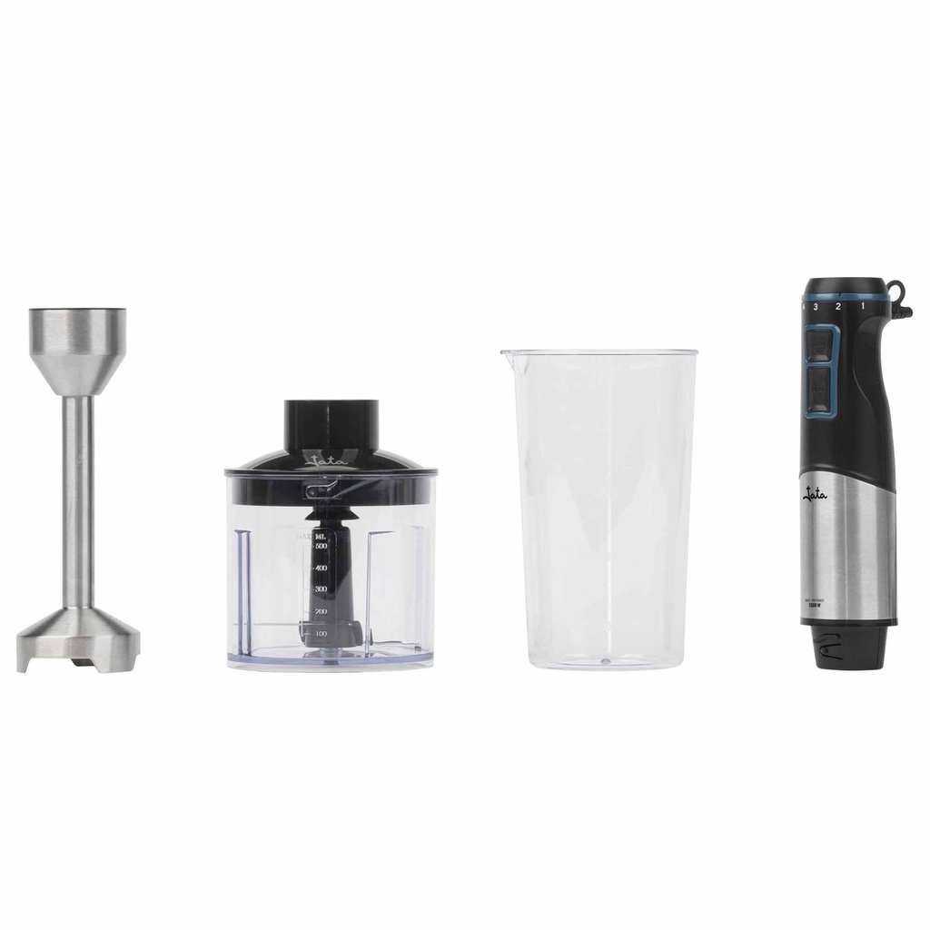 Batidora de mano Jata JEBT1791, Negro-inox, 1500 W