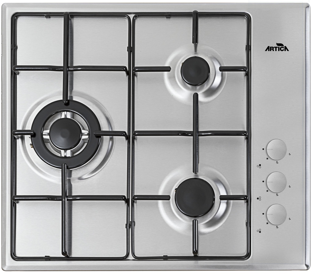 ENCIMERA  ARTICA AXG6030 3F 60CM GAS INOX