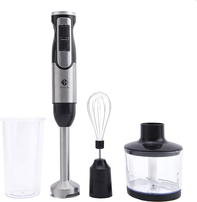 Set Batidora Mano TITAN 1000W Acero Inox