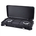 Hornillo de gas Jata JECG2702, Negro, 2 zonas