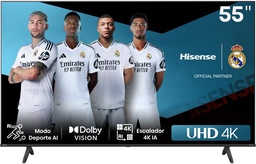 [PR/01054] TV HISENSE 55" 55A6N UHD SMART TV HDR10+ DTS X