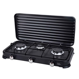 [PR/00662] Hornillo de gas Jata JECG2703, Negro, 3 zonas
