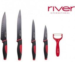 [PR/00960] CUCHILLO RIVER CUC-0501-AN SET DE 4 +PELADOR